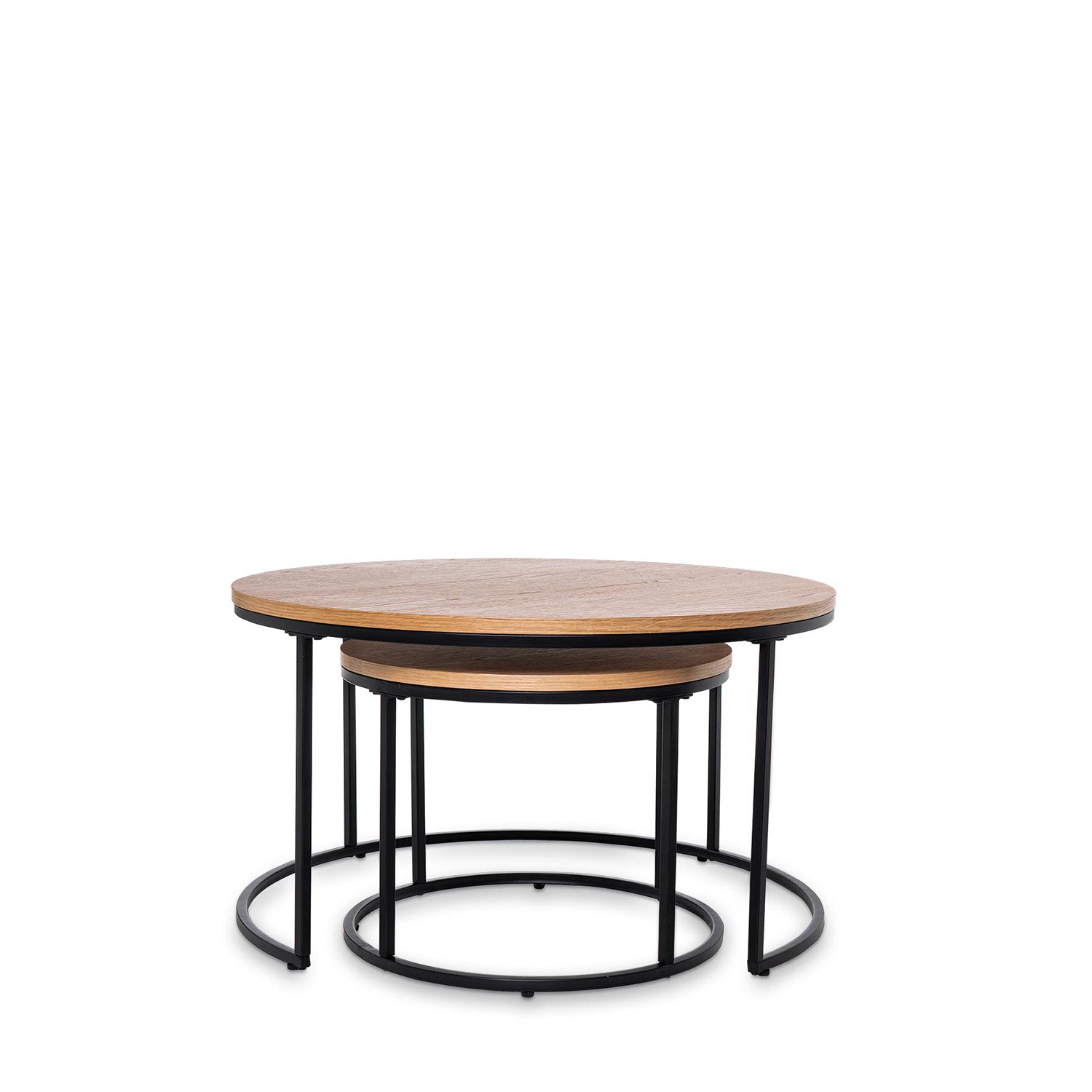 Conjunto Mesa centro Adriano carvalho/preto