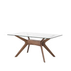 Mesa Della vidro/nogueira