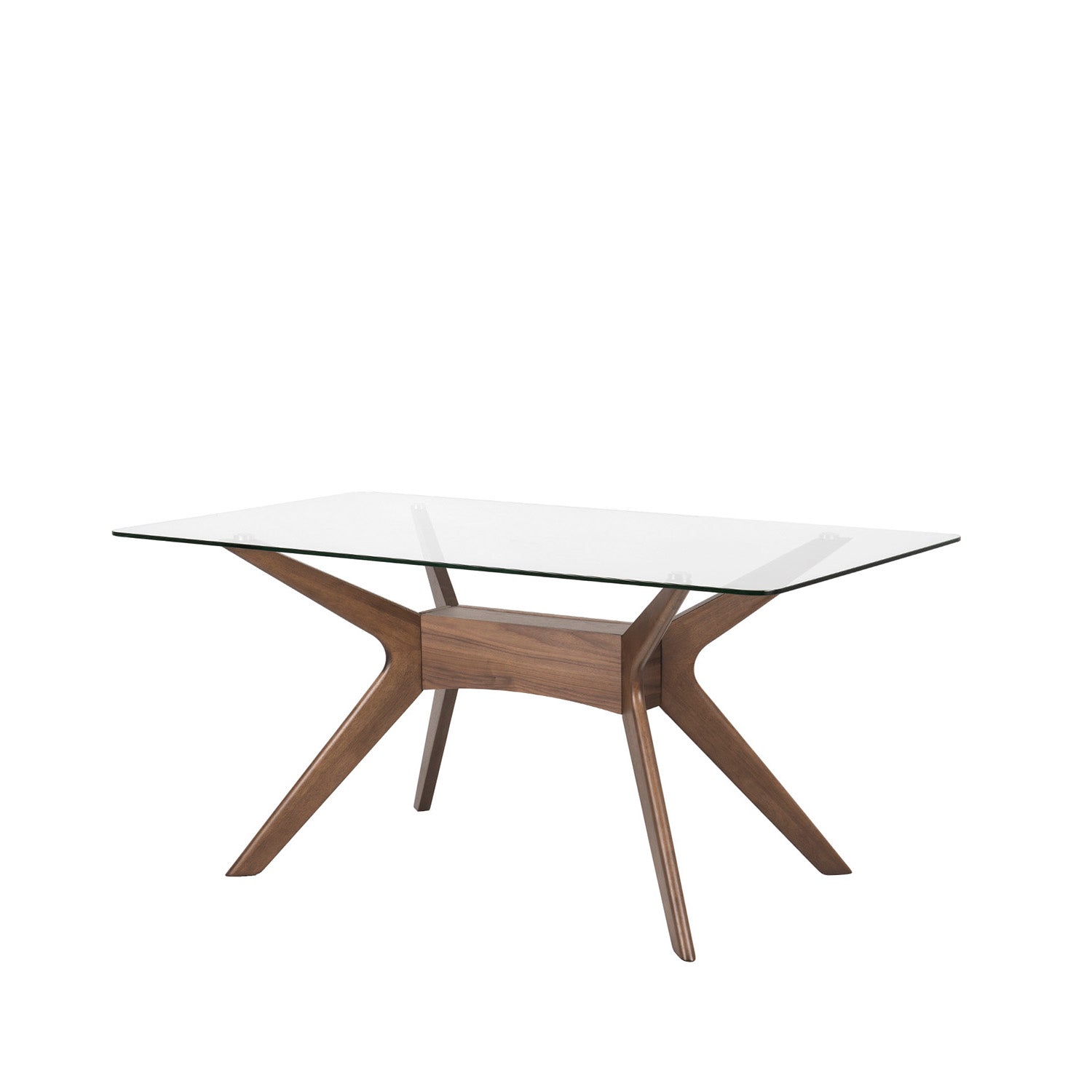 Mesa Della vidro/nogueira