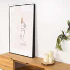 Quadro Woman Butterfly 80x120cm preto