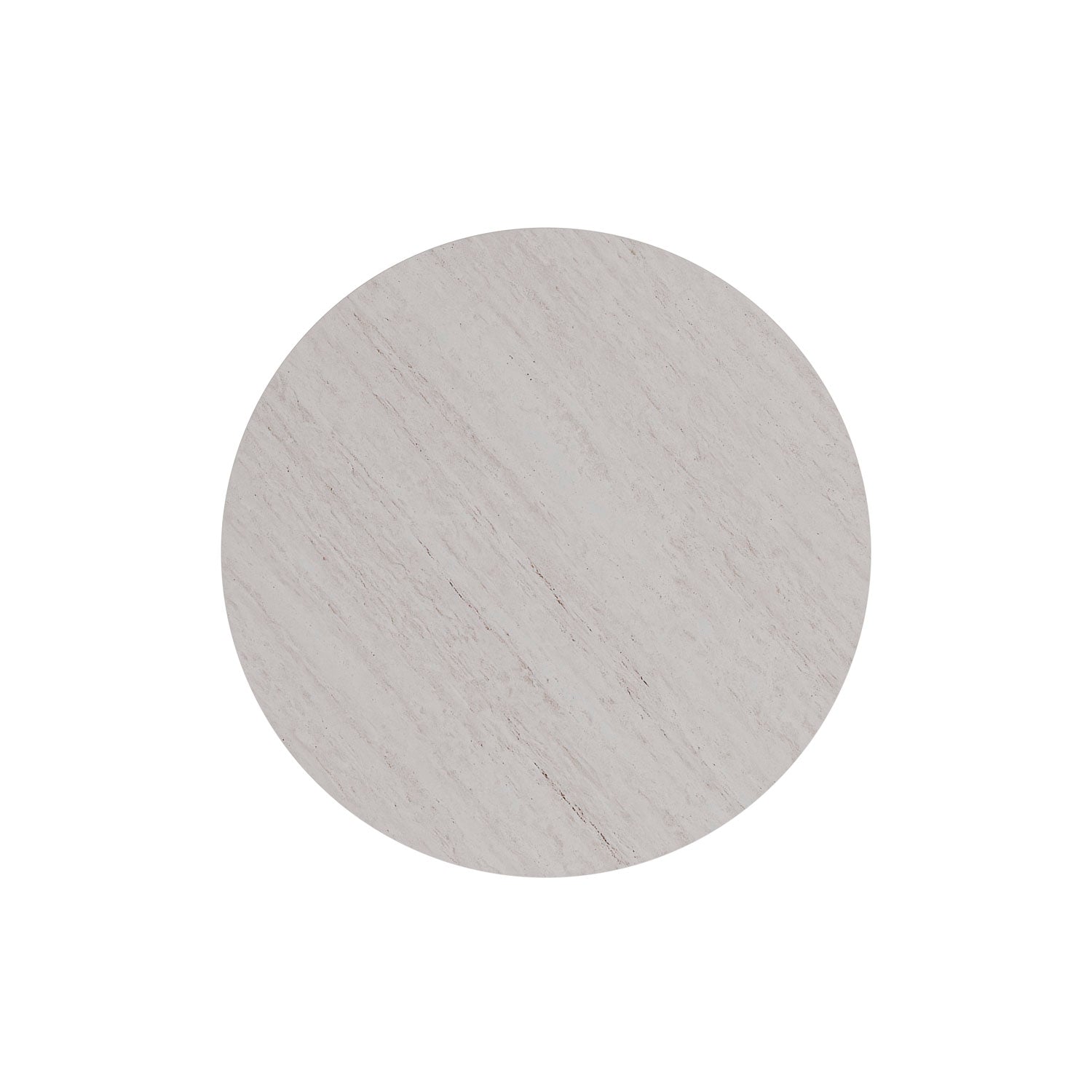 Mesa Tracy Redonda 120cm  - Travertino/Carvalho