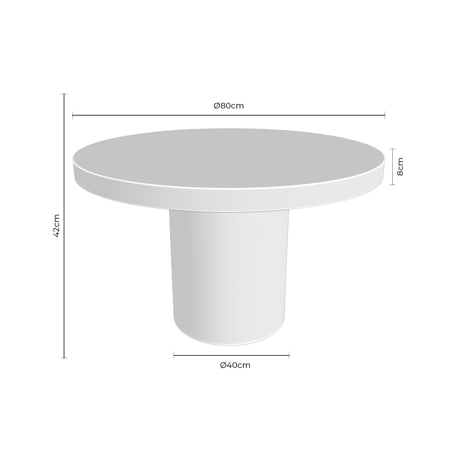 Mesa de centro Donato branco