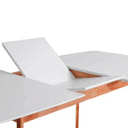 Mesa Enma 120cm Branco / Carvalho