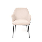 Cadeira abigail bege / Preto