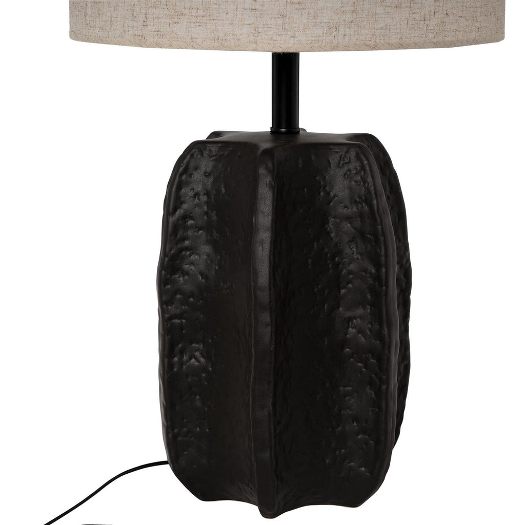 O candeeiro de mesa ZARRA  preto