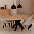 Mesa Grace 220cm natural/preto