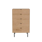 Comoda alta Tulsa carvalho / metal