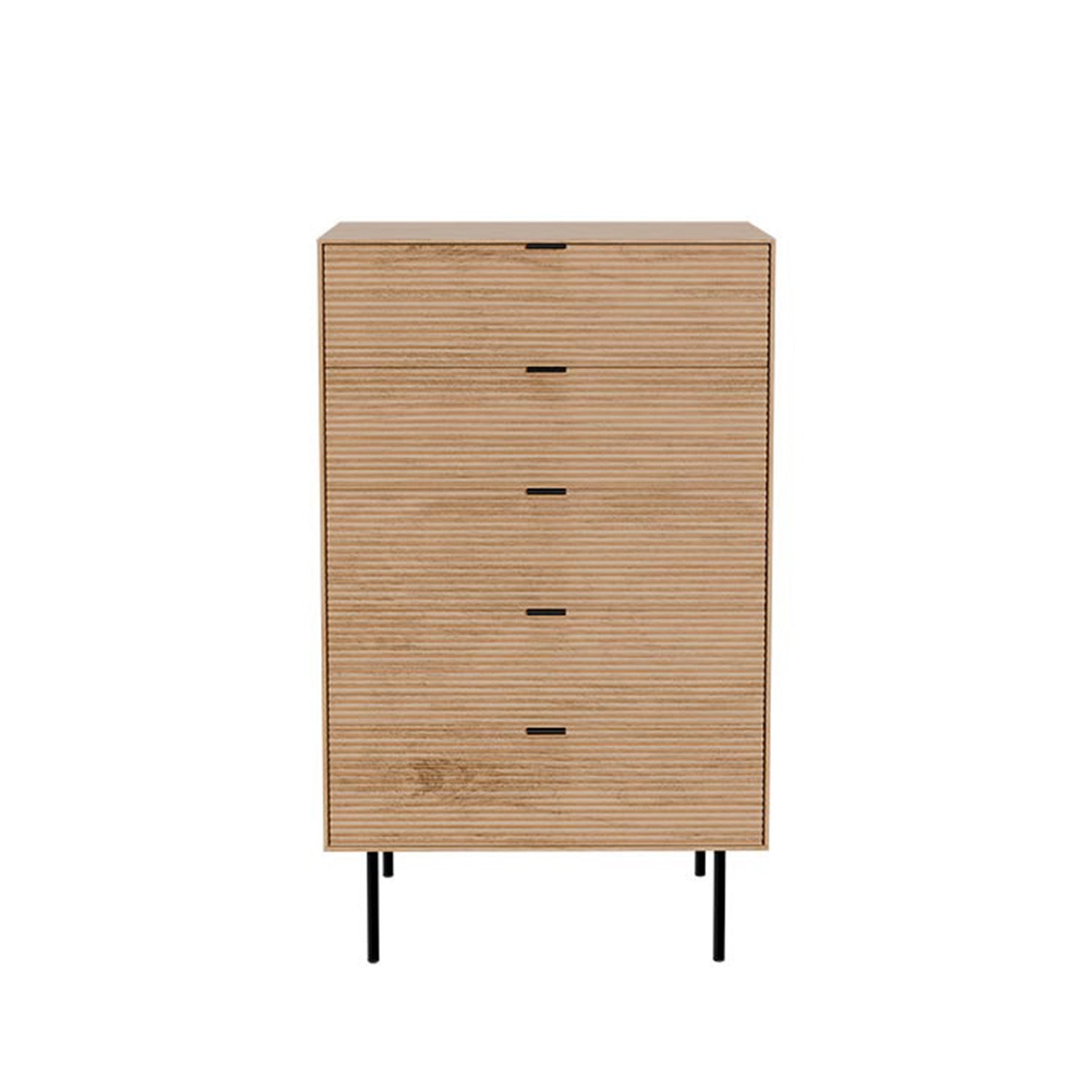 Comoda alta Tulsa carvalho / metal