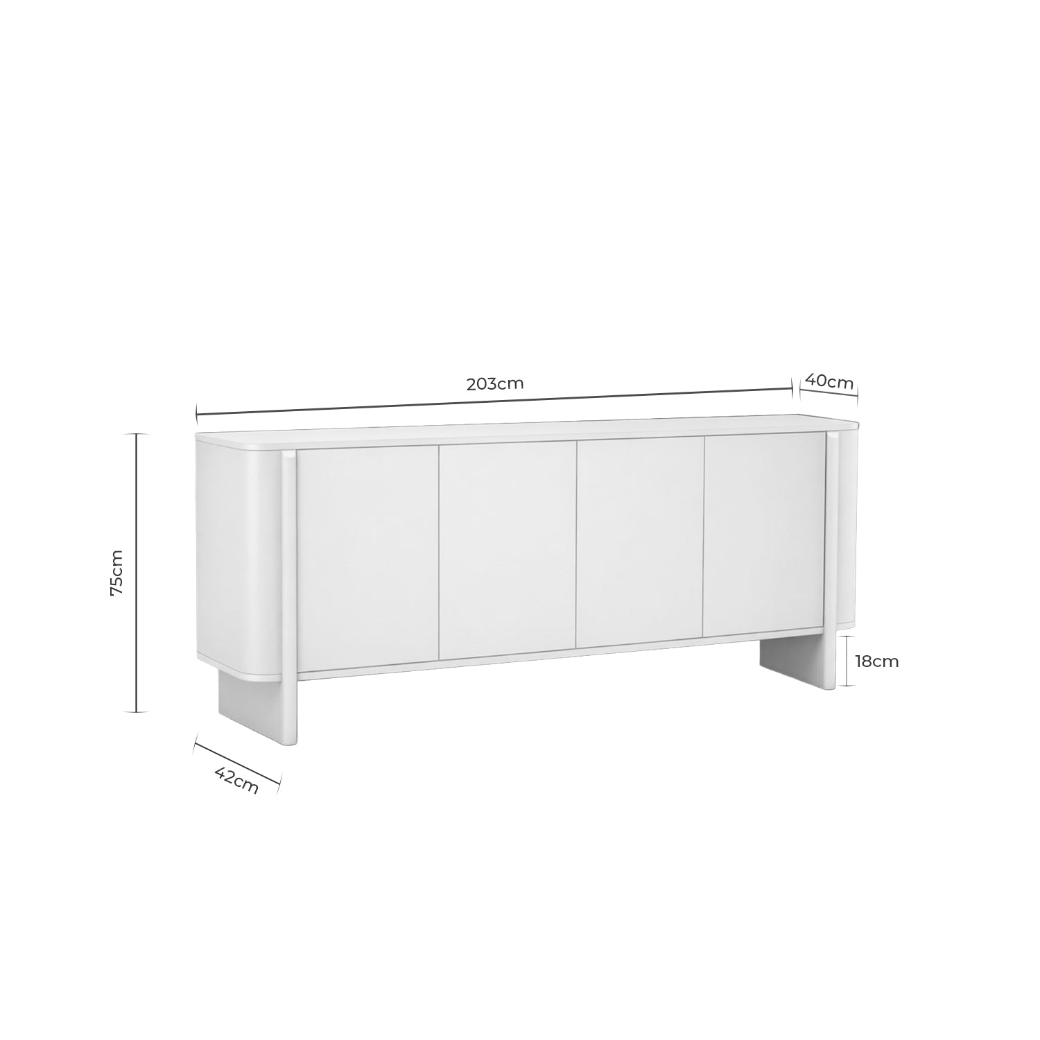 Aparador Sidney 200cm