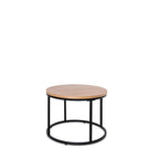 Conjunto Mesa centro Adriano carvalho/preto