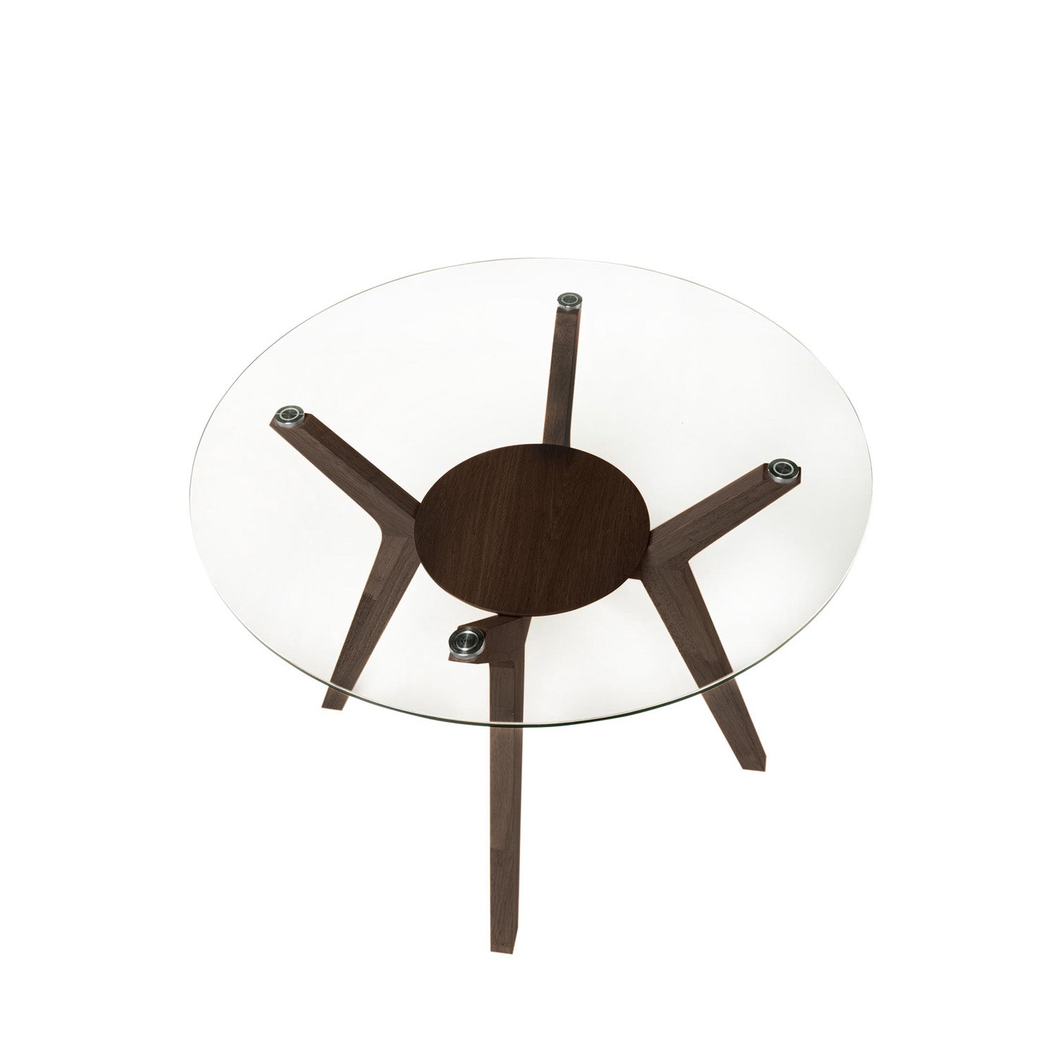 Mesa Sabrine Vidro / Nogueira