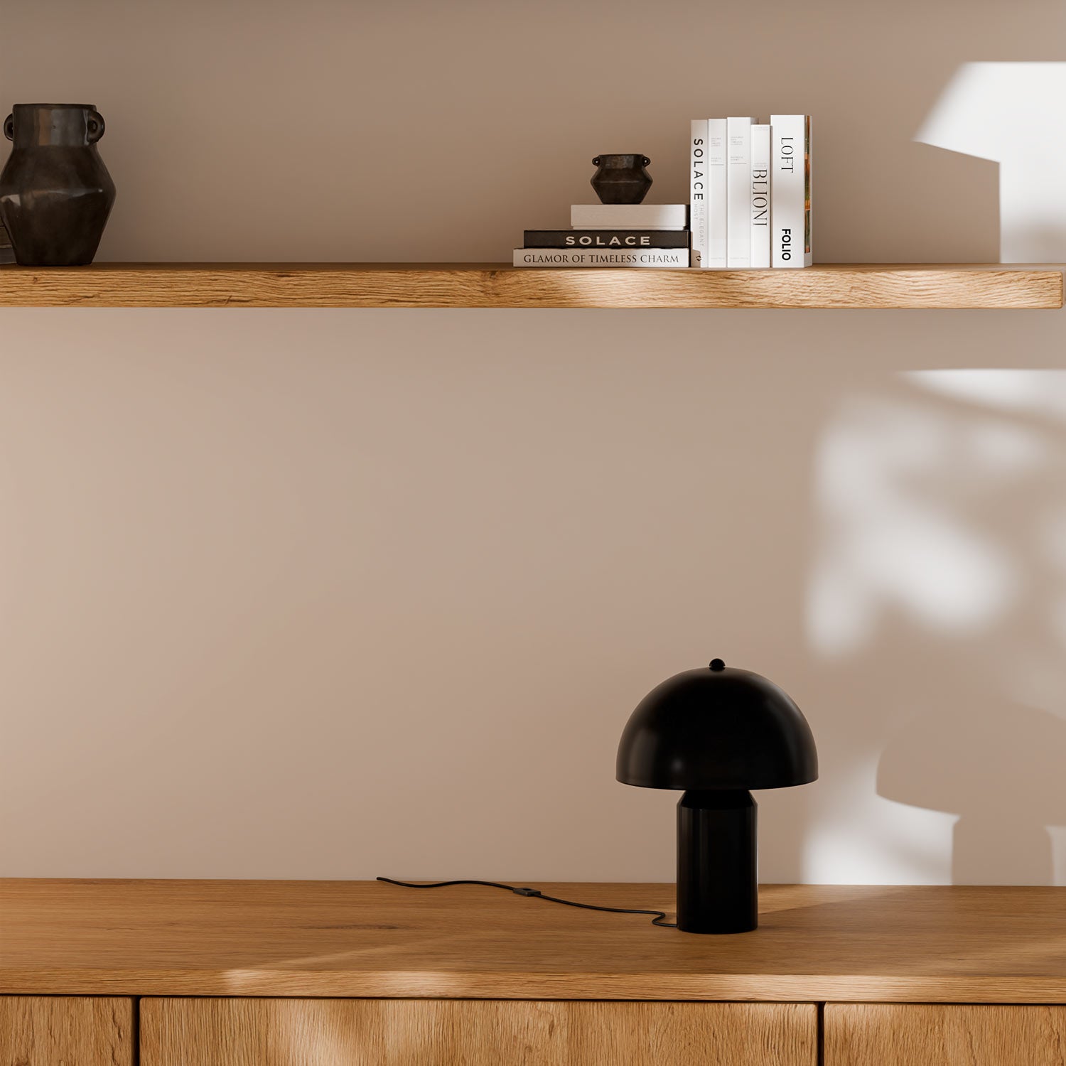 Candeeiro de mesa PRUNA preto