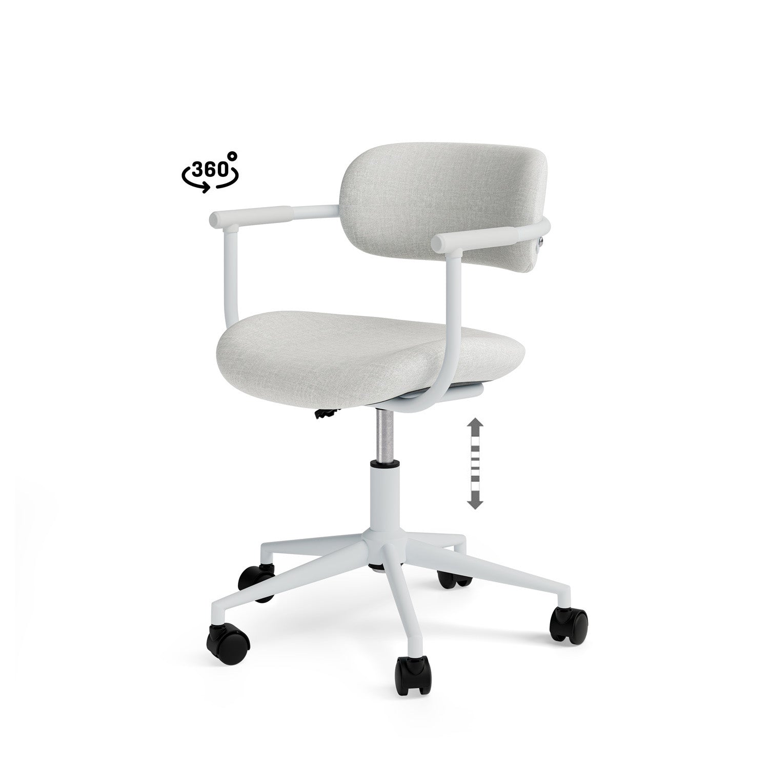 Cadeira de escritorio Oxford cinza