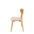 Cadeira shirley carvalho beige