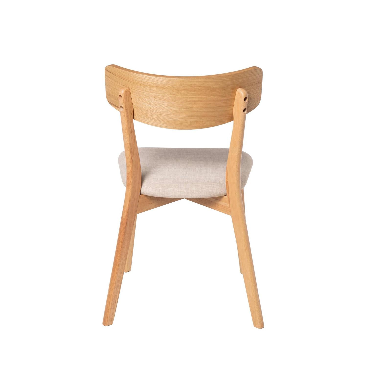 Cadeira Keira Carvalho / beige