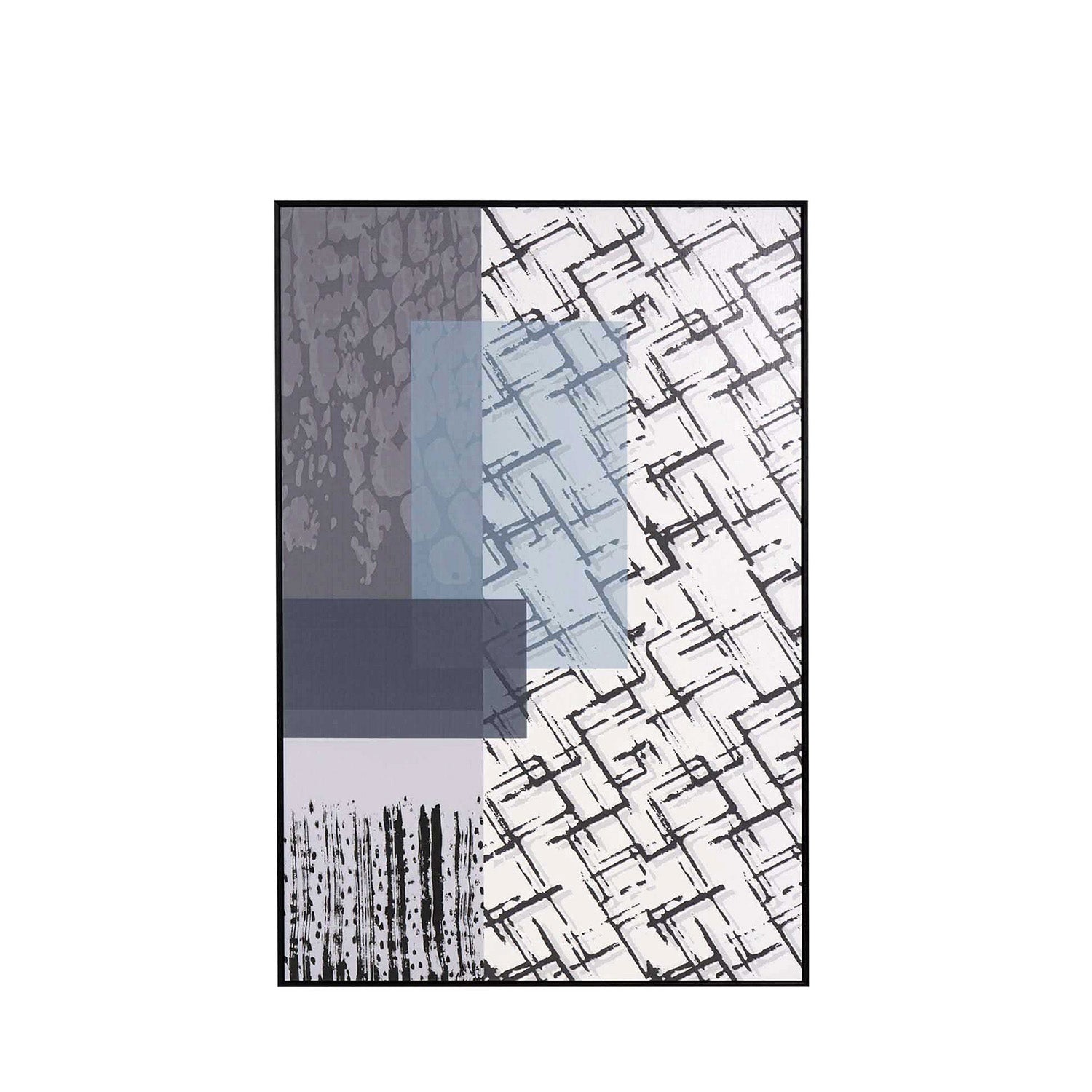 Quadro Tetris 80x120cm preto