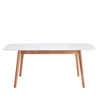 Mesa Enma 120cm Branco / Carvalho