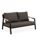 Conjunto Muscat sofá/cadeirões /mesa centro em preto