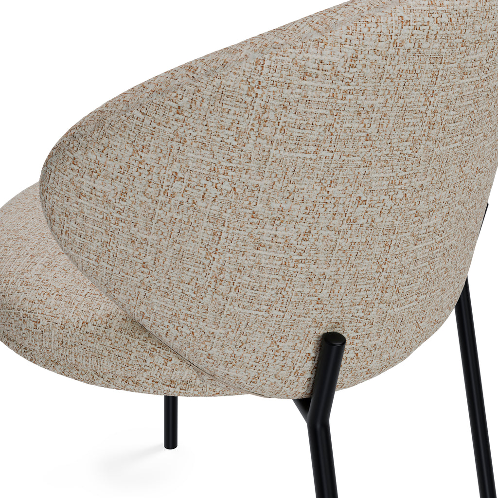 Cadeira Lisbet Beige/Preto