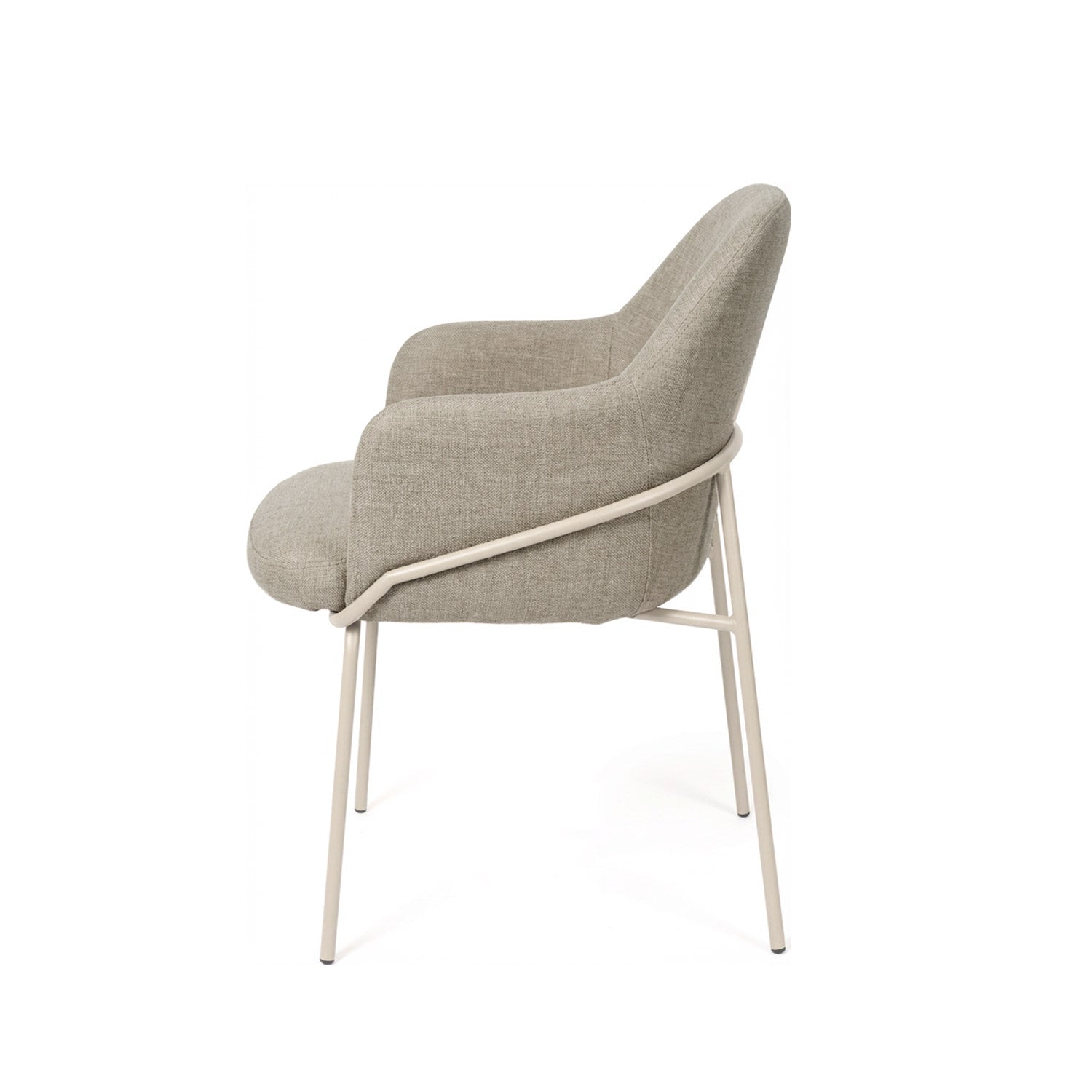 Cadeira Abigail taupe / bege