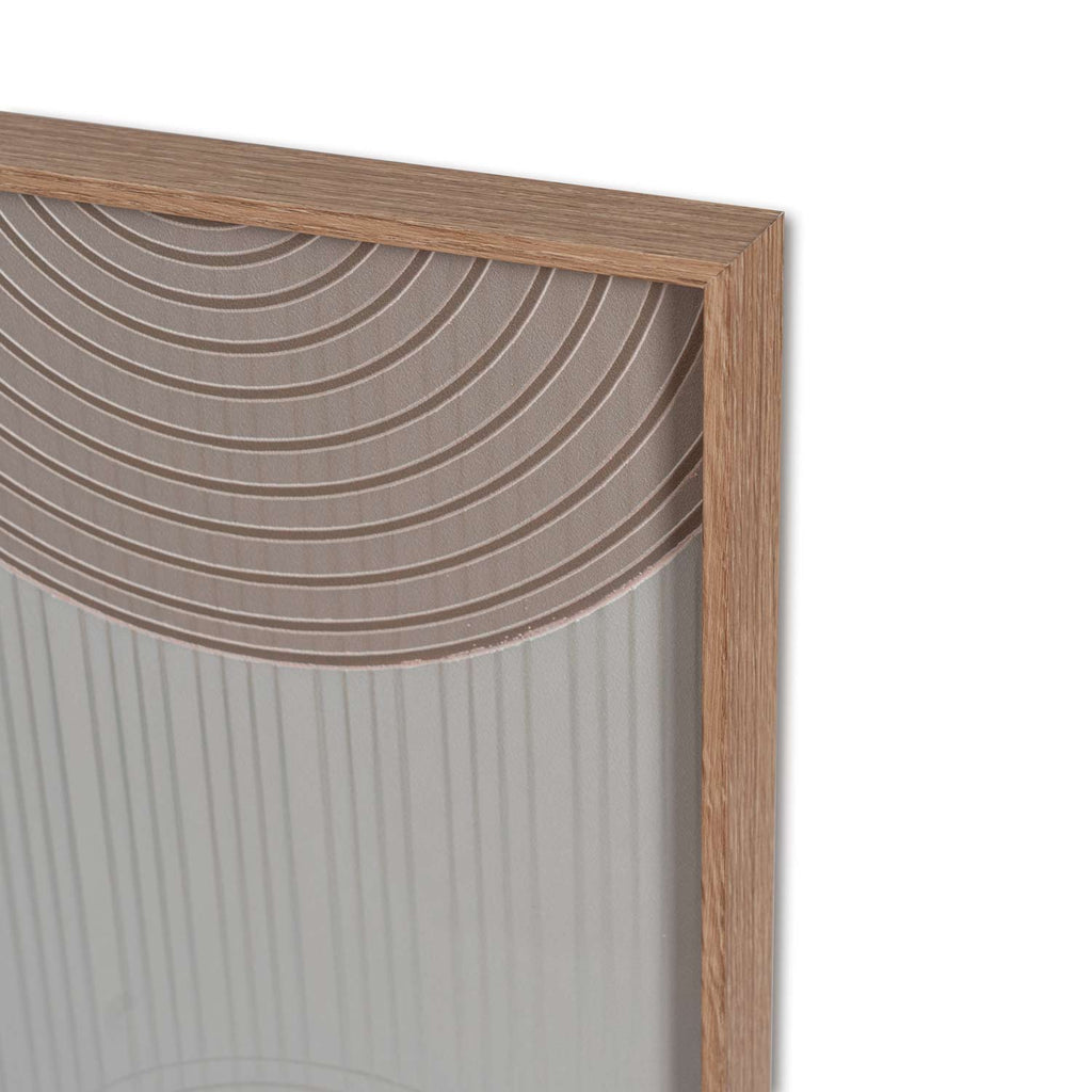 Quadro Half-Oval 60x80cm Carvalho