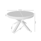 Mesa Mildred 100cm Carvalho / Preto