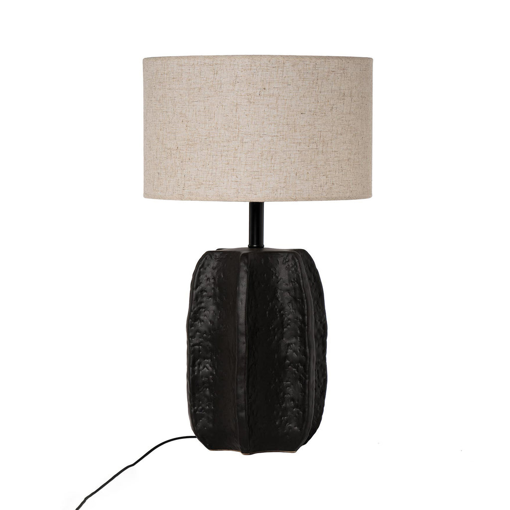 O candeeiro de mesa ZARRA  preto