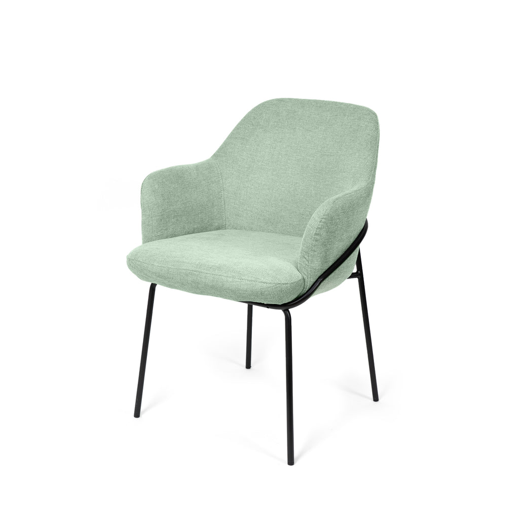 Cadeira Abigail menta / Preto