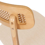 Cadeira shirley carvalho beige