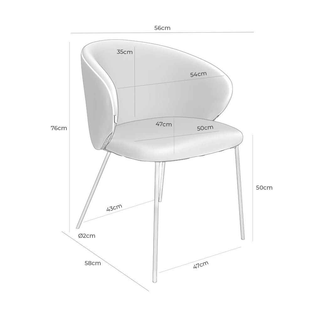 Cadeira Merida beige