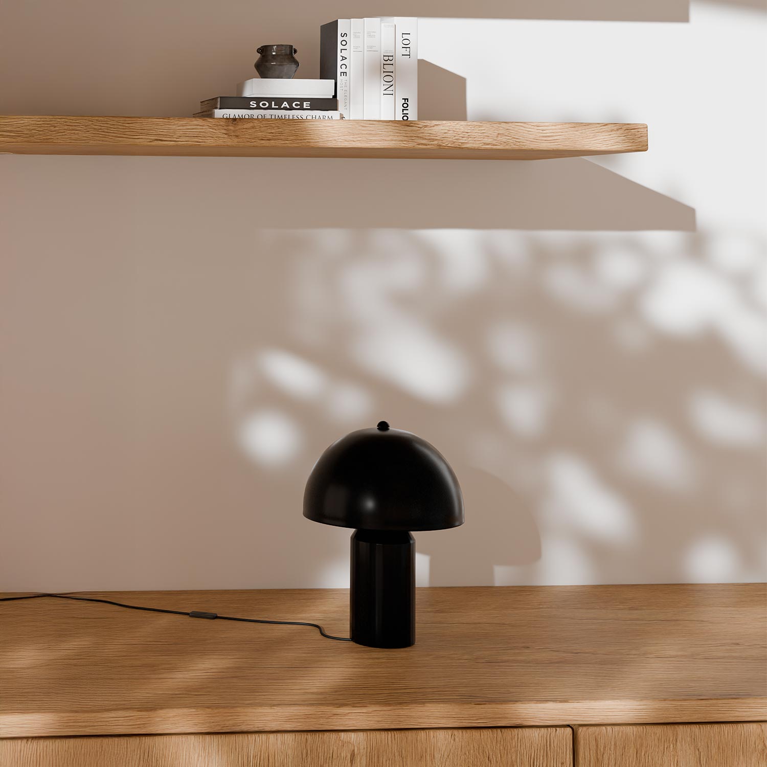Candeeiro de mesa PRUNA preto