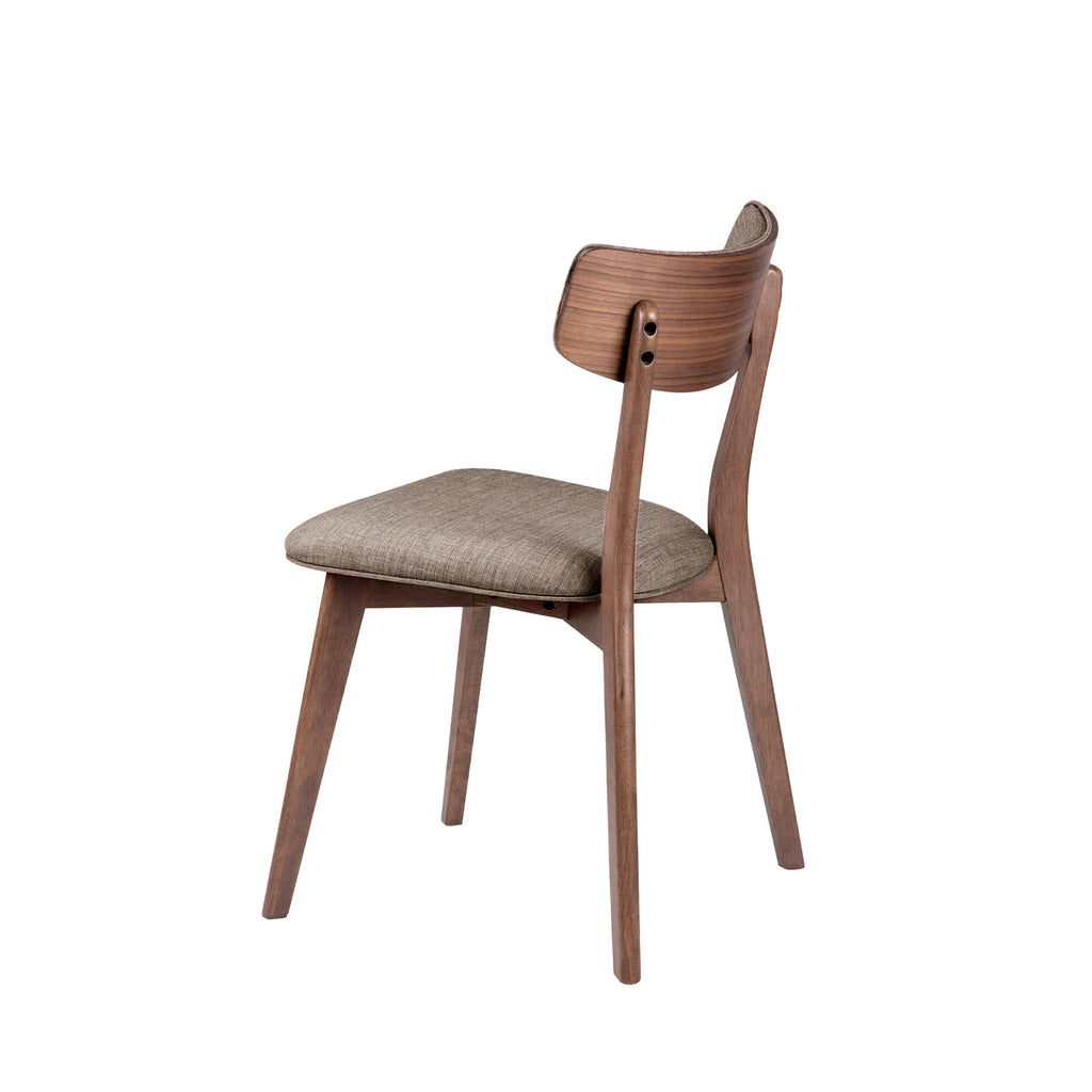 Cadeira SIAN Nogueira / cinza light