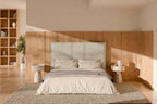 Mesa de cabeceira JAMES BEIGE brilho