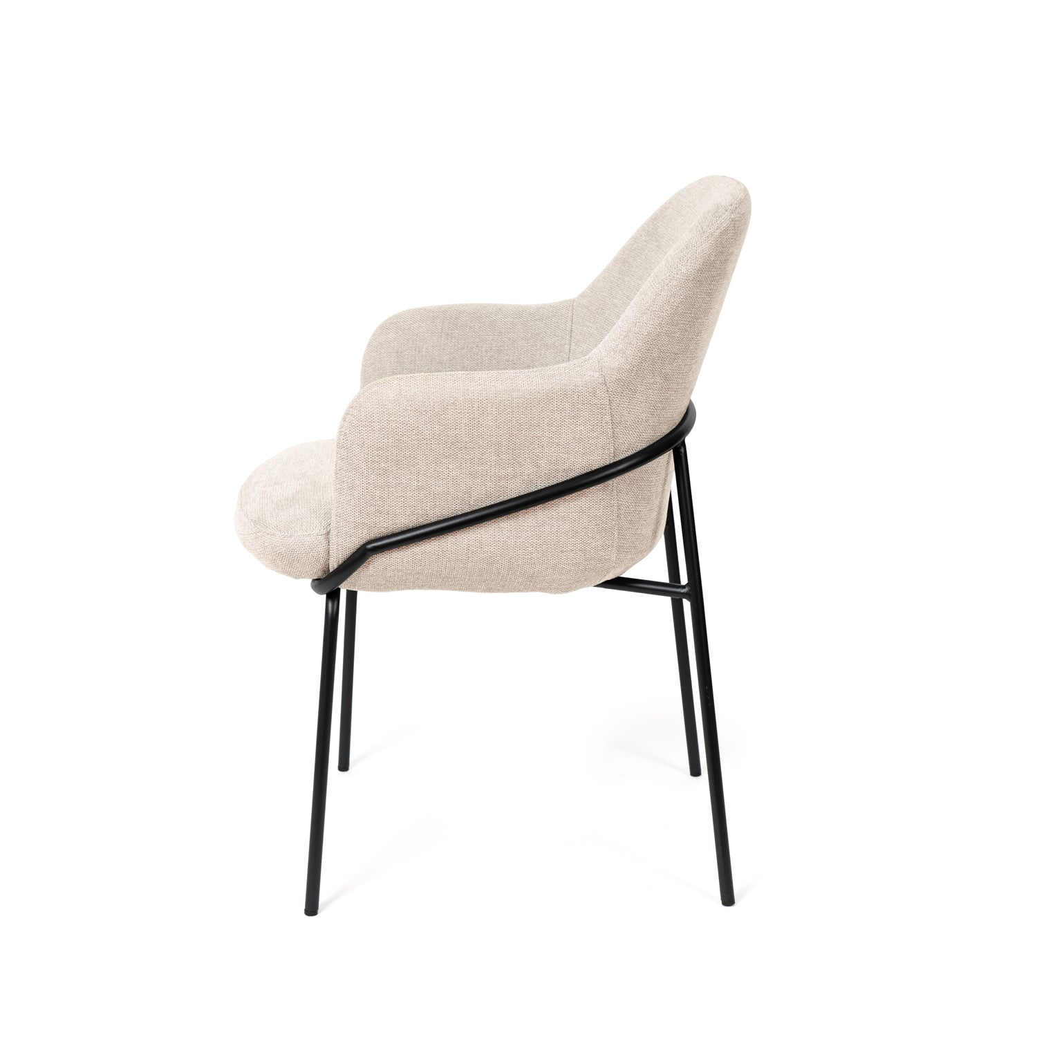 Cadeira abigail bege / Preto