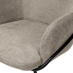 Cadeira abigail taupe / negra