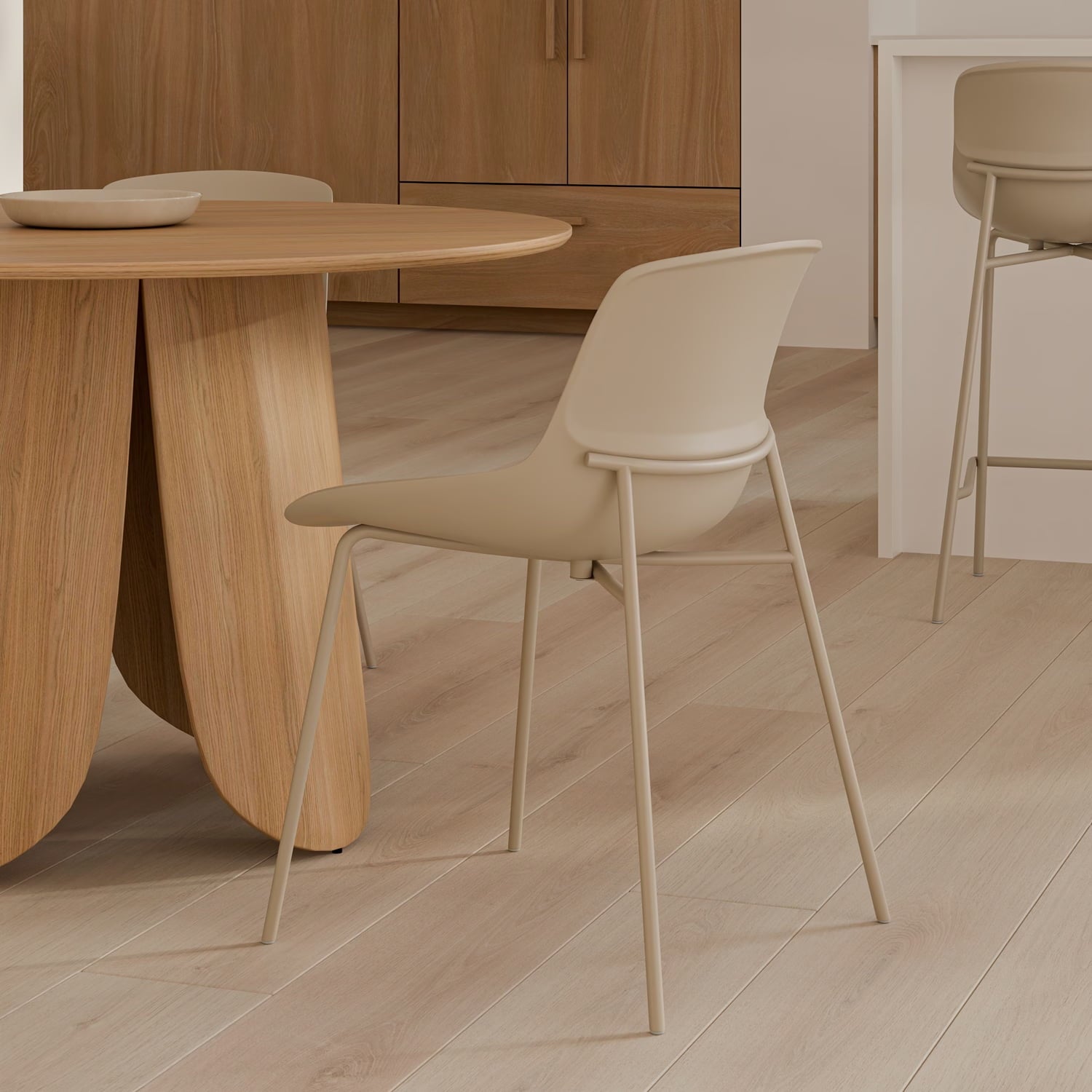 Cadeira Diletta beige
