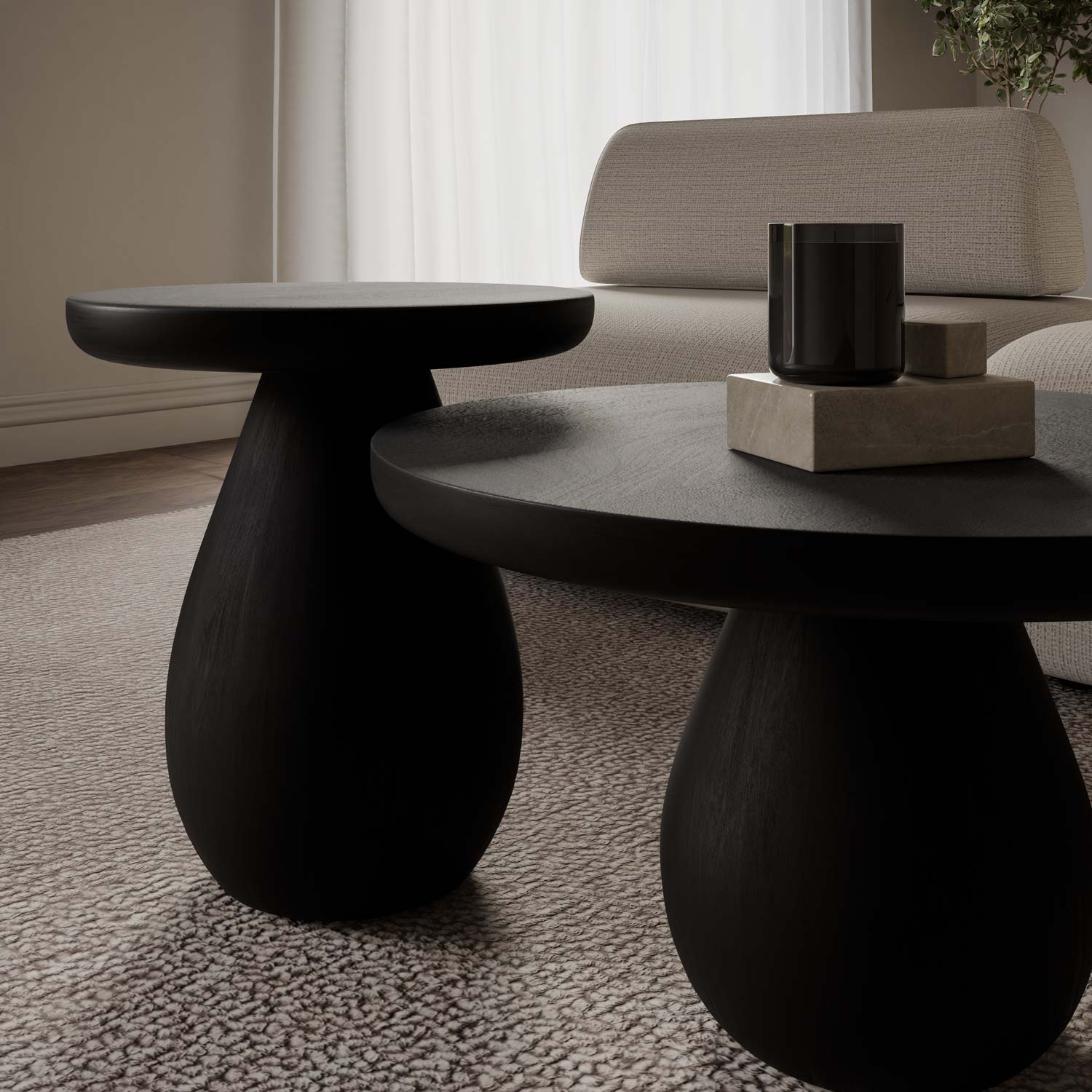 Mesa centro Hardik 70cm