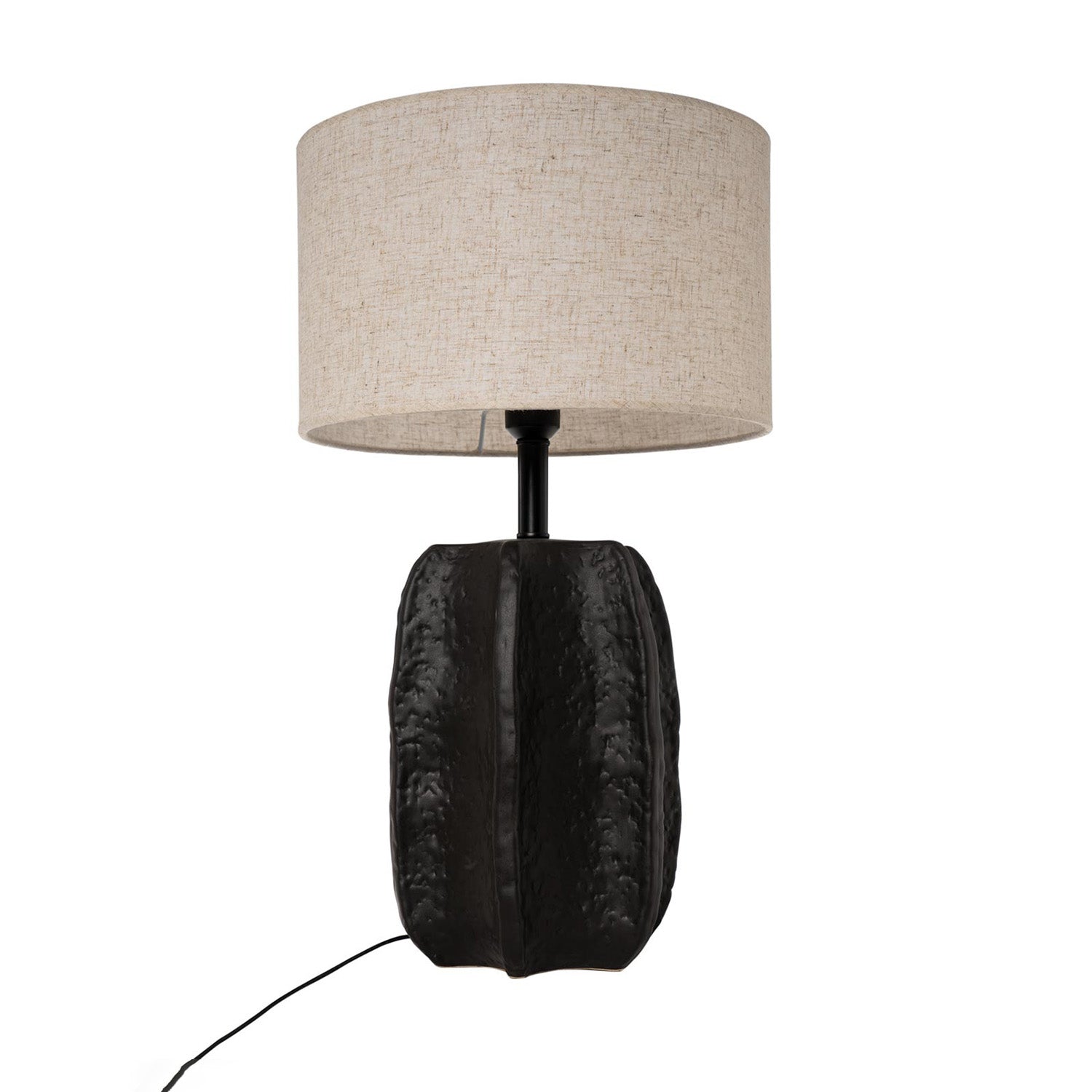 O candeeiro de mesa ZARRA  preto