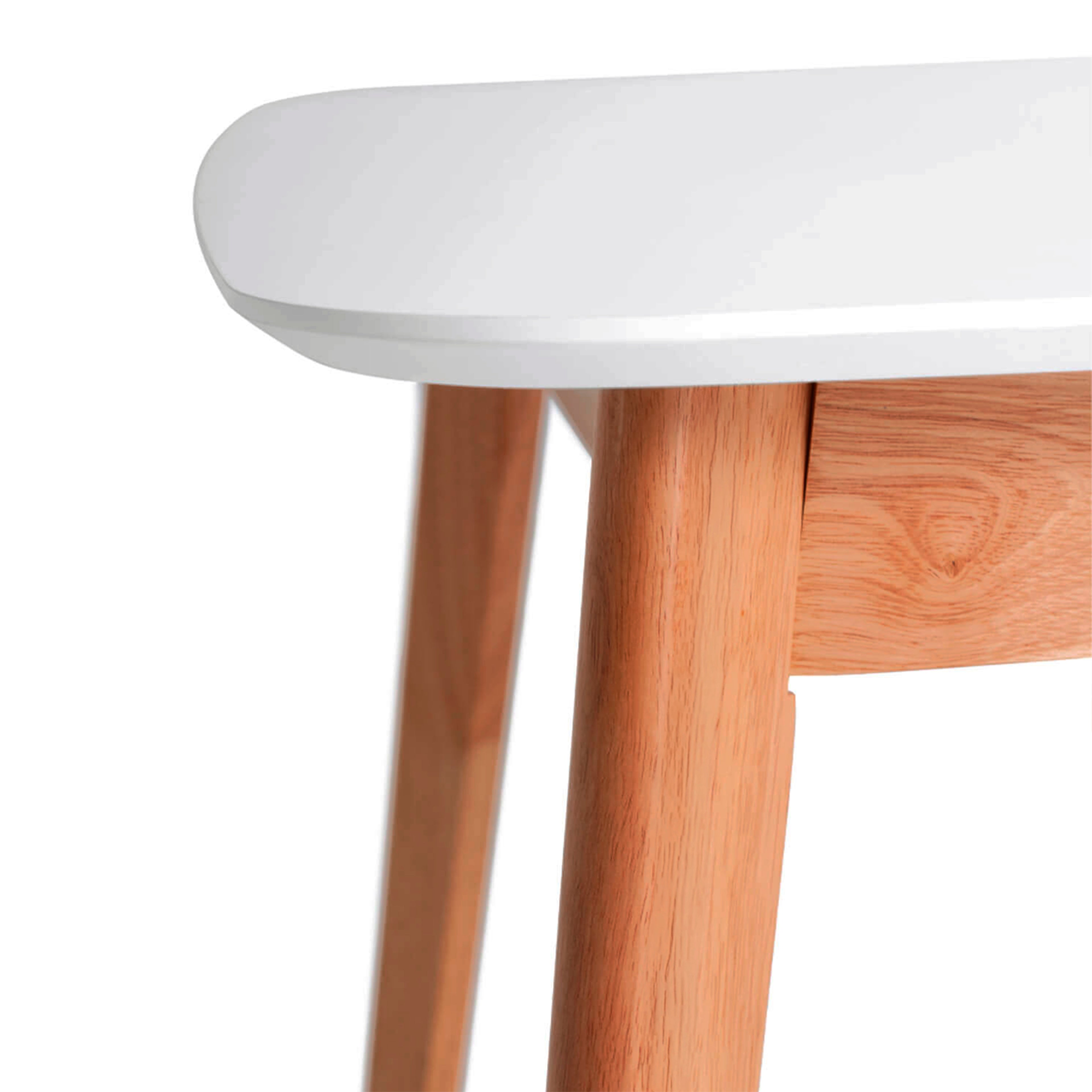Mesa Enma 120cm Branco / Carvalho