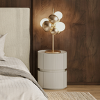 Mesa de cabeceira TIMEO Beige brilho