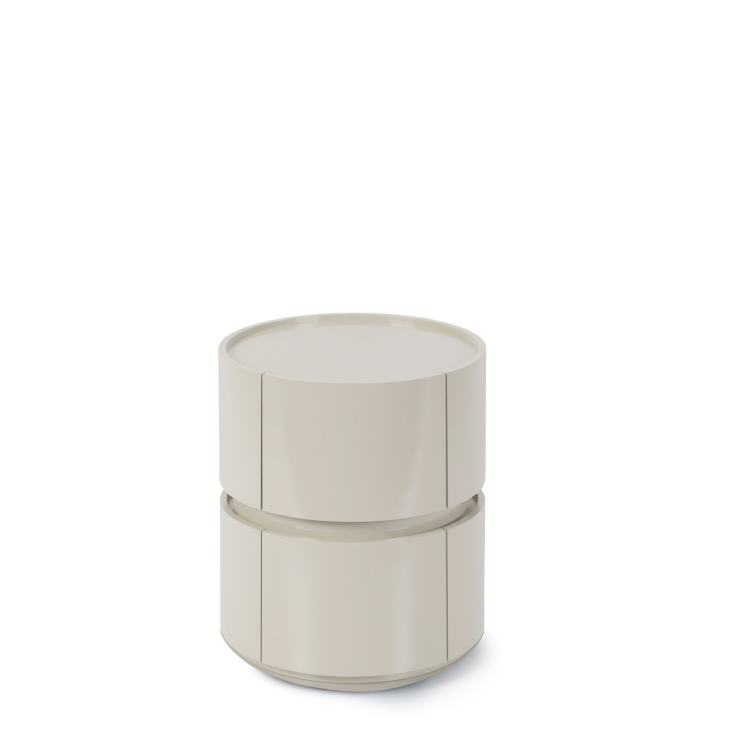 Mesa de cabeceira TIMEO Beige brilho
