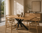 Mesa Grace 160cm natural/preto
