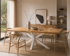 Mesa Grace natural/branco