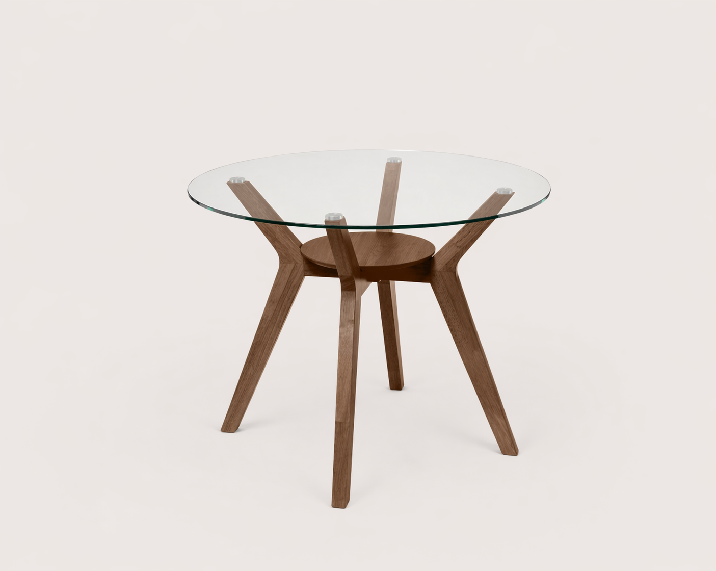Mesa Sabrine Vidro / Nogueira